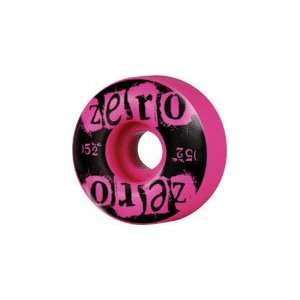  Zero Punk Pink 52mm Skateboard Wheels (Set Of 4): Sports 