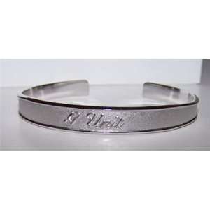  RBK G Unit Silver Tone Cuff Bracelet 
