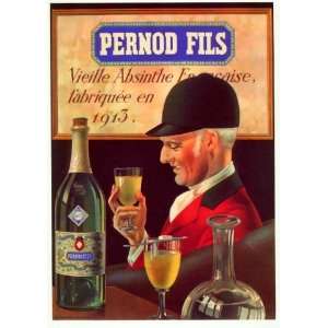  ABSINTHE DRINK PERNOD FILS FRANCE FRENCH SMALL VINTAGE 