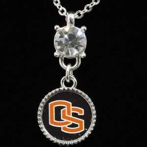  Oregon State Beavers Ladies Crystal Stud Necklace: Jewelry