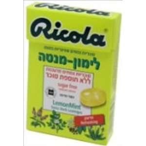Ricola Sugar Free Lemon Flv Candy Box 20 Pack  Grocery 