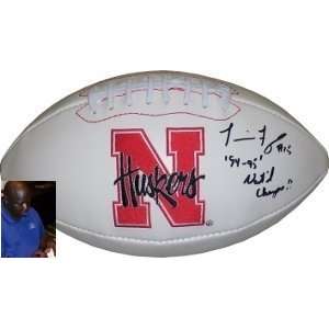  Tommie Frazier Autographed/Hand Signed Nebraska 