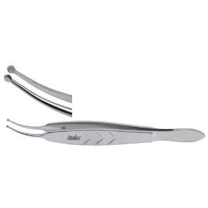   LASIK FLAP FORCEPS, 4 (10.2 CM), CURVED DISC SHAPED SERRATED JAWS