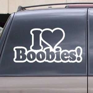 Love Boobies Vinyl Decal Sticker 6 White Car Truck Laptop Window 