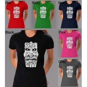  Womens Black Tiki Shirt XL   Tiki   Big Kahuna Word Art 