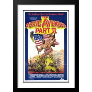  Toxic Avenger Part II 20x26 Framed and Double Matted Movie 