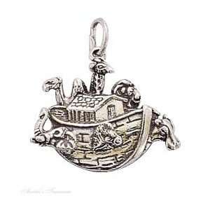  Sterling Silver Noahs Ark Charm: Arts, Crafts & Sewing