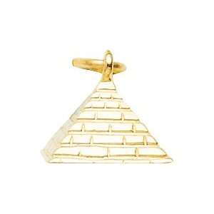  Rembrandt Charms Pyramid Charm, Gold Plated Silver 