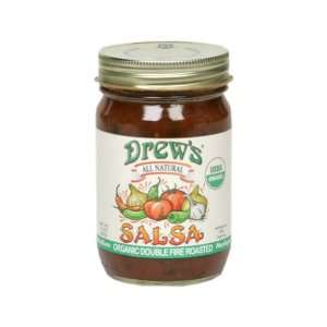 Drews All Natural Organic Double Roasted Salsa ( 12x12 OZ):  