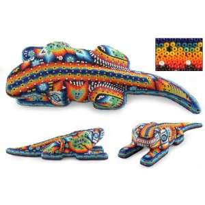  Beadwork figurine, Iguana Who Listens Home & Kitchen