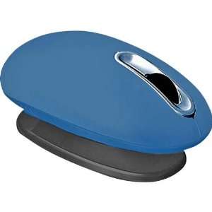  Blue Wireless Ergomotion Optical Mouse Ambidextrous Design 