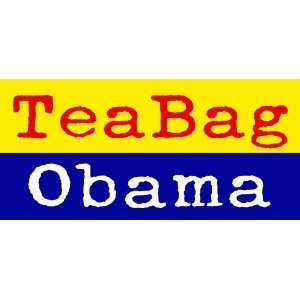  TeaBag Obama anti tax   anti obama tea party bumper 
