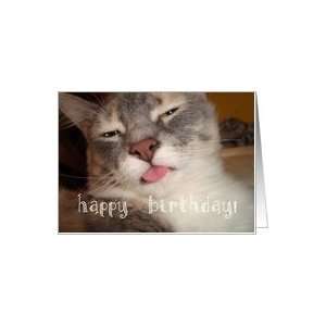  Happy Birthday Humor Animal Funny Cat Pet Card: Health 