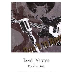  Rock n Roll Finest LAMINATED Print Tandi Venter 12x16 