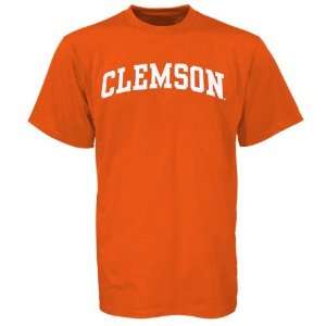   Attire : Clemson Tigers Orange Arched Logo T Shirt: Sports & Outdoors