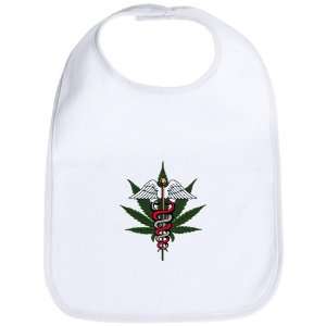  Baby Bib Cloud White Medical Marijuana Symbol: Everything 