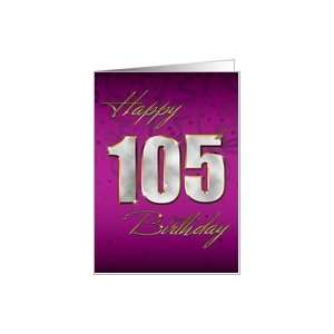  Bling Happy Birthday   105th Card: Toys & Games
