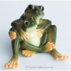  Mother & Daughter Frog Figurine: Home & Kitchen