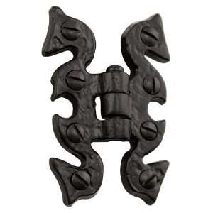  Hand Forged Iron Butterfly Hinge   Black Powdercoat: Home 