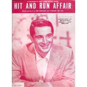  Sheet Music Hit And Run Affair Perry Como 210: Everything 