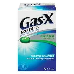  Gas X Extra Strength Anti Gas Softgels 72: Health 