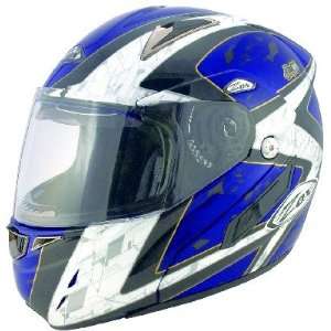 Zox Genessis R SVS Modular Dual Shield Helmet Detour Graphic Glossy 