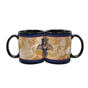  NHL 11 Ounce Black Nostalgic Mug (2 Pack) Sports 