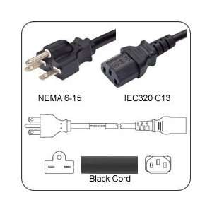  PowerFig PF61514C13120 AC Power Cord NEMA 6 15 Plug to IEC 