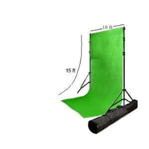  10ft X 15ft Chromakey Green Backdrop with a Stand: Camera 