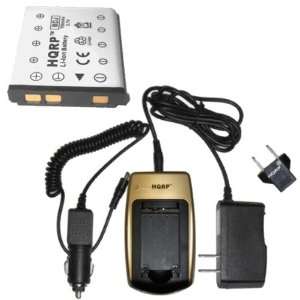  HQRP Battery and Battery Charger for Olympus X 15, X 750 