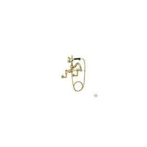 Revival K 16210 4A PB Bath Faucet w/ Handshower, Traditional Lever Ha