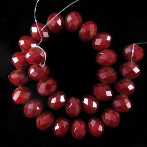  7x10mm faceted crystal rondelle beads 8 B17201