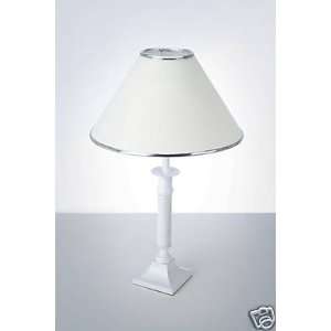  12 H WHITE TABLE LAMP L180 2W: Home Improvement