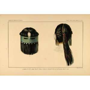  1904 Zuni Indian Ceremonial Mask Kothlama Lithograph 