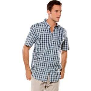 Oakley 50S Woven Mens Short Sleeve Fashion Shirt   Cerulean / Small