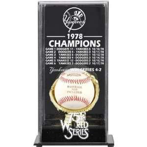   York Yankees 1978 World Series Champs Display Case: Sports & Outdoors