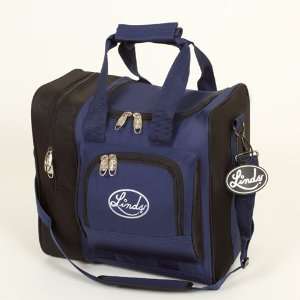  Linds Deluxe Single Tote Bowling Bag  Black/Navy: Sports 