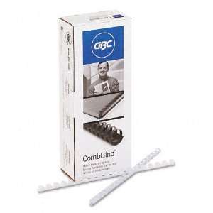 GBC® CombBind Premium Matte Spines, 3/8 55 Sheet Capacity, Frost 
