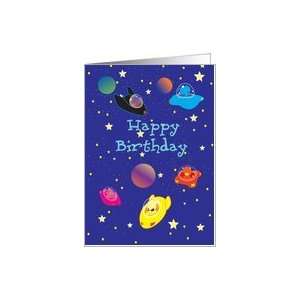 Spaced Out Birthday Card Toys & Games