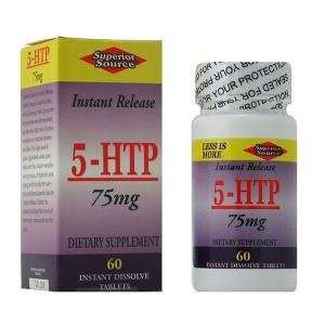  Superior Source   5 HTP Instant Dissolve 75 mg.   60 