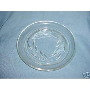  Set of 2 glass plates with rolled up Rim 