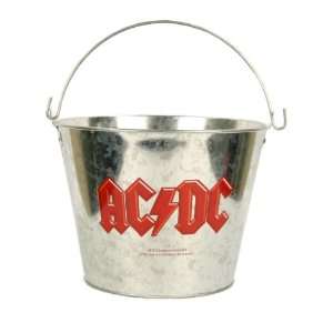 AC/DC Rock Metal Beer Bucket (Holds 6+ Beers and Ice):  