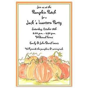    Pumpkin Pile Invitation Holiday Invitations