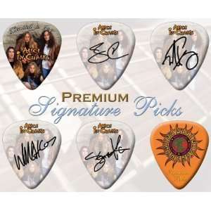  6 x Alice In Chains Signature Double Sided Guitar Picks 