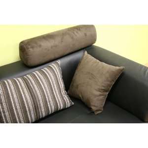  Jermi 3 Piece Black Leather Sofa Sectional Set