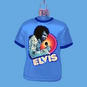 Pack of 6 Elvis Presley Blue T Shirt Glass Christmas 