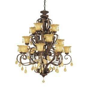 Nulco Lighting 3096 34 Constantina 16 Light Chandelier, Florentine 