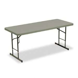   Height Folding Table, 72w x 30d x 25   29h, Charcoal