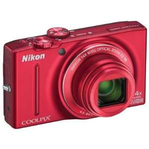  Coolpix S8200 Digital Camera (Red): Camera & Photo