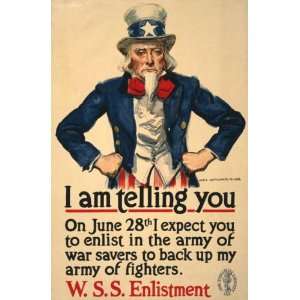 World War I Poster   I am telling you  On June 28th I expect you to 